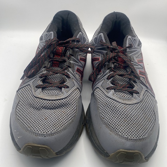 ASICS Gel-Venture Men’s Gray Red Sneakers Size 12 - Picture 2 of 9